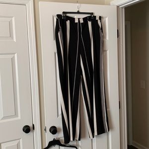 Stripped Wide Legged Pants